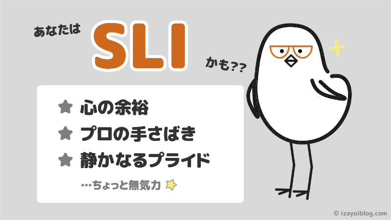 診断結果：あなたのソシオタイプは、SLI…かも！？